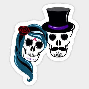 Sugar Skull Lovers Sticker